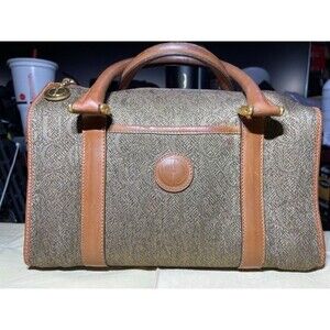 Gucci Vintage Boston Bag – Classic Monogram Canvas & Leather Trim